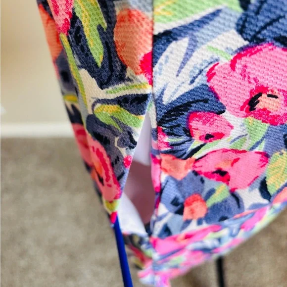 TALBOTS Dress Size 10 Multicolored Floral Print Sleeveless Vacation Summer - Picture 7 of 8